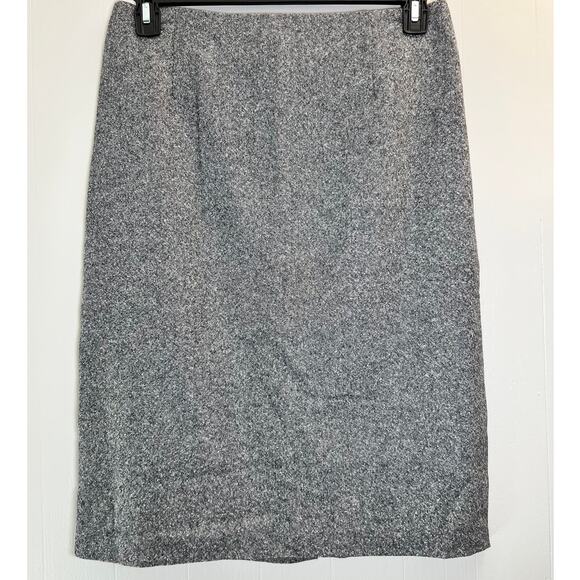 Pendleton Gray Wool Lined Pencil Skirt Size 8 - Picture 1 of 5